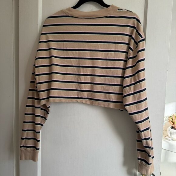 Aritzia TNA Ryer Long Sleeve Crew Neck Crop Top - Picture 5 of 5